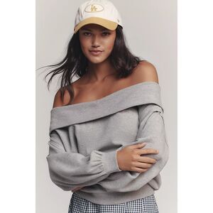 Anthropologie Pilcro Long-Sleeve Slouchy Off-The-Shoulder Top Casual XS 284937